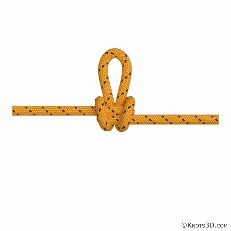 Animation: Schmetterlingsknoten (Handmethode)
