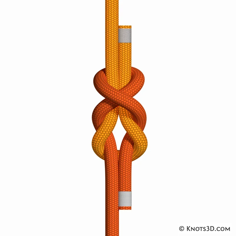 Animación: Nudo simple de Simón (por encima)