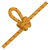 Middenmansknoop (handmethode)