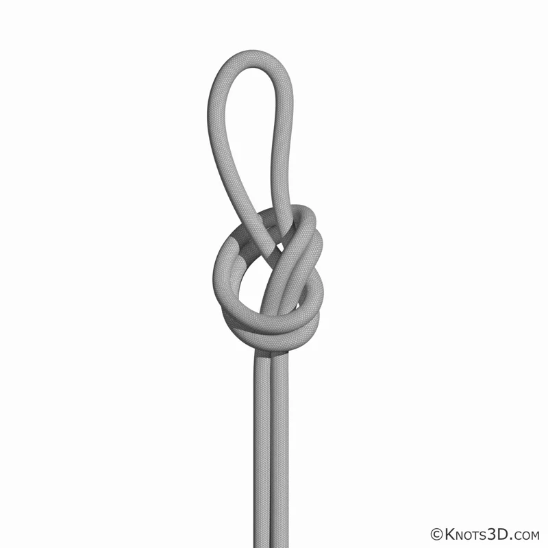 Close-up of a neatly tied knot with a loop, illustrating precision in styling details similar to footwear presentation