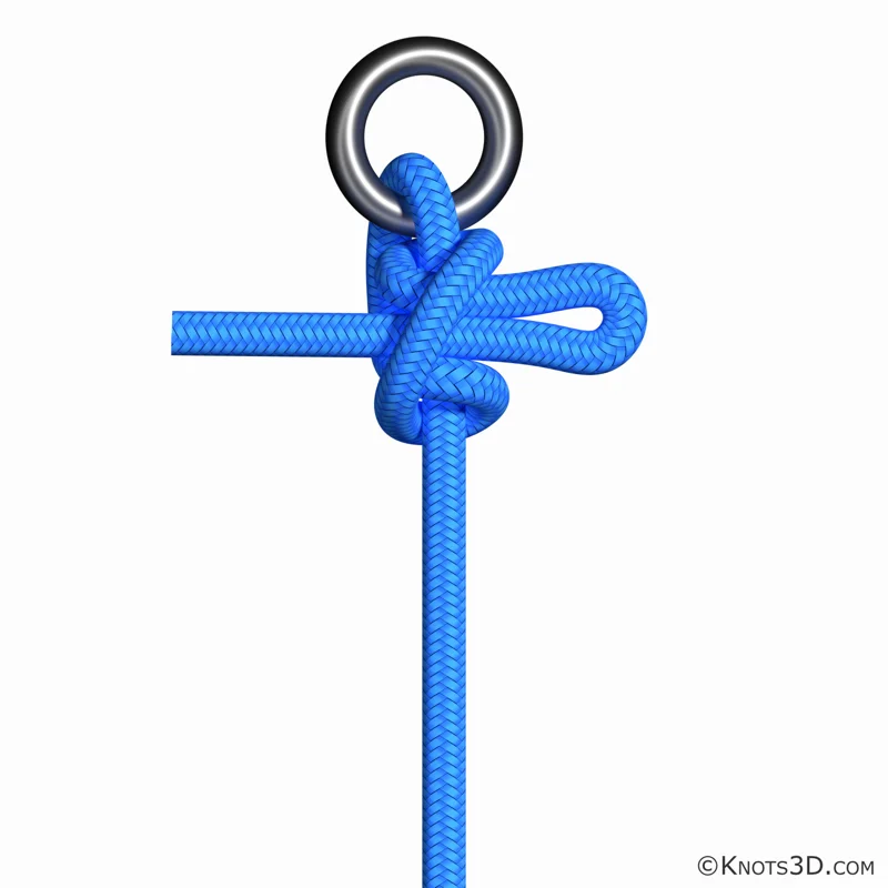 帆脚滑结 | 绑法 | 3D 绳结